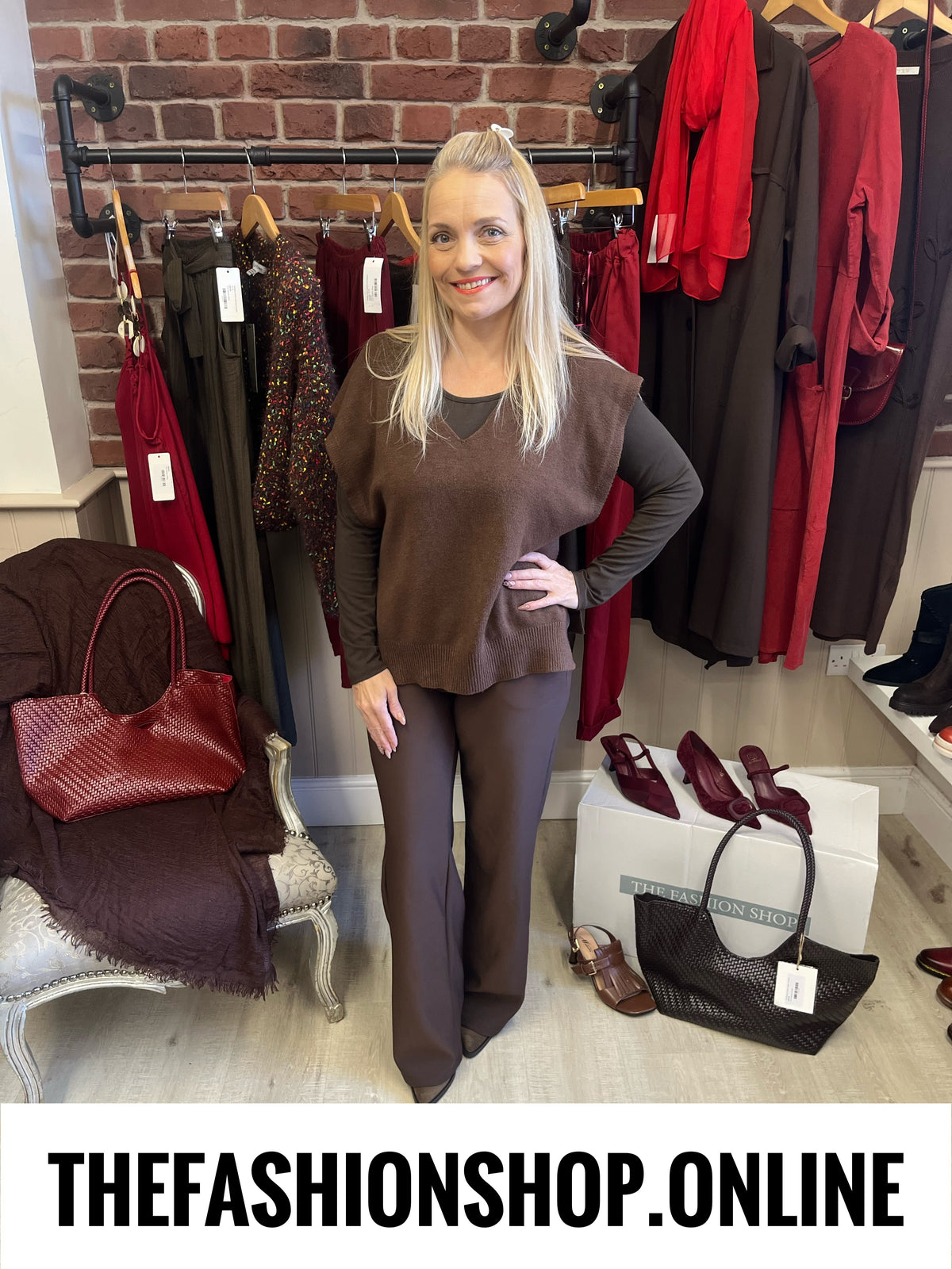 Celia brown layering knit 8-16