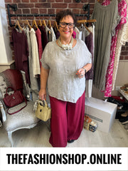 Tammy wine wide leg trousers 10-22