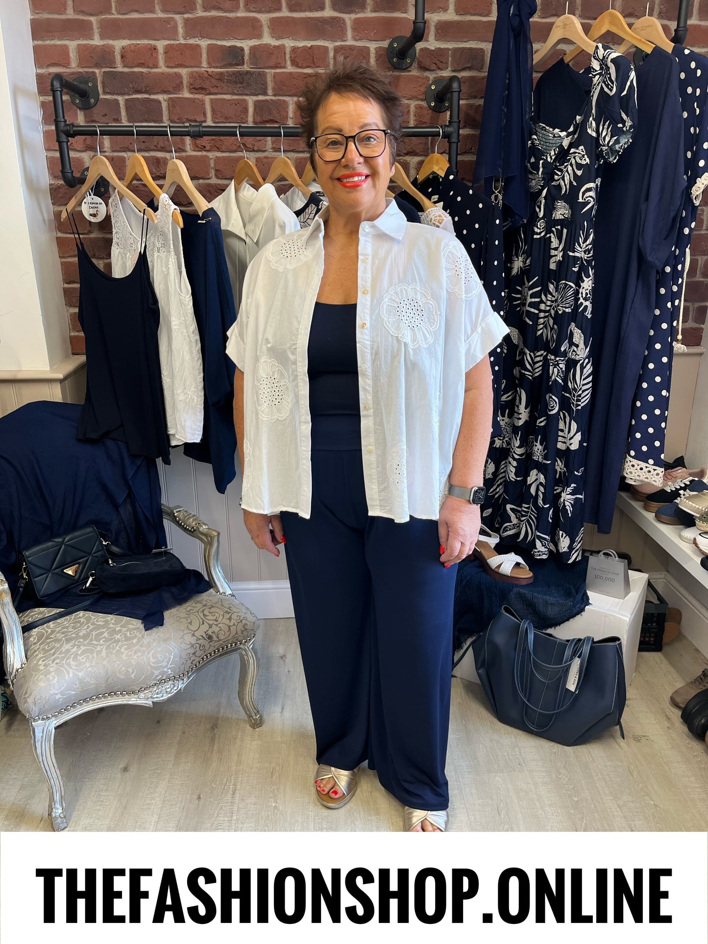 Alexa navy classic trousers 14-20
