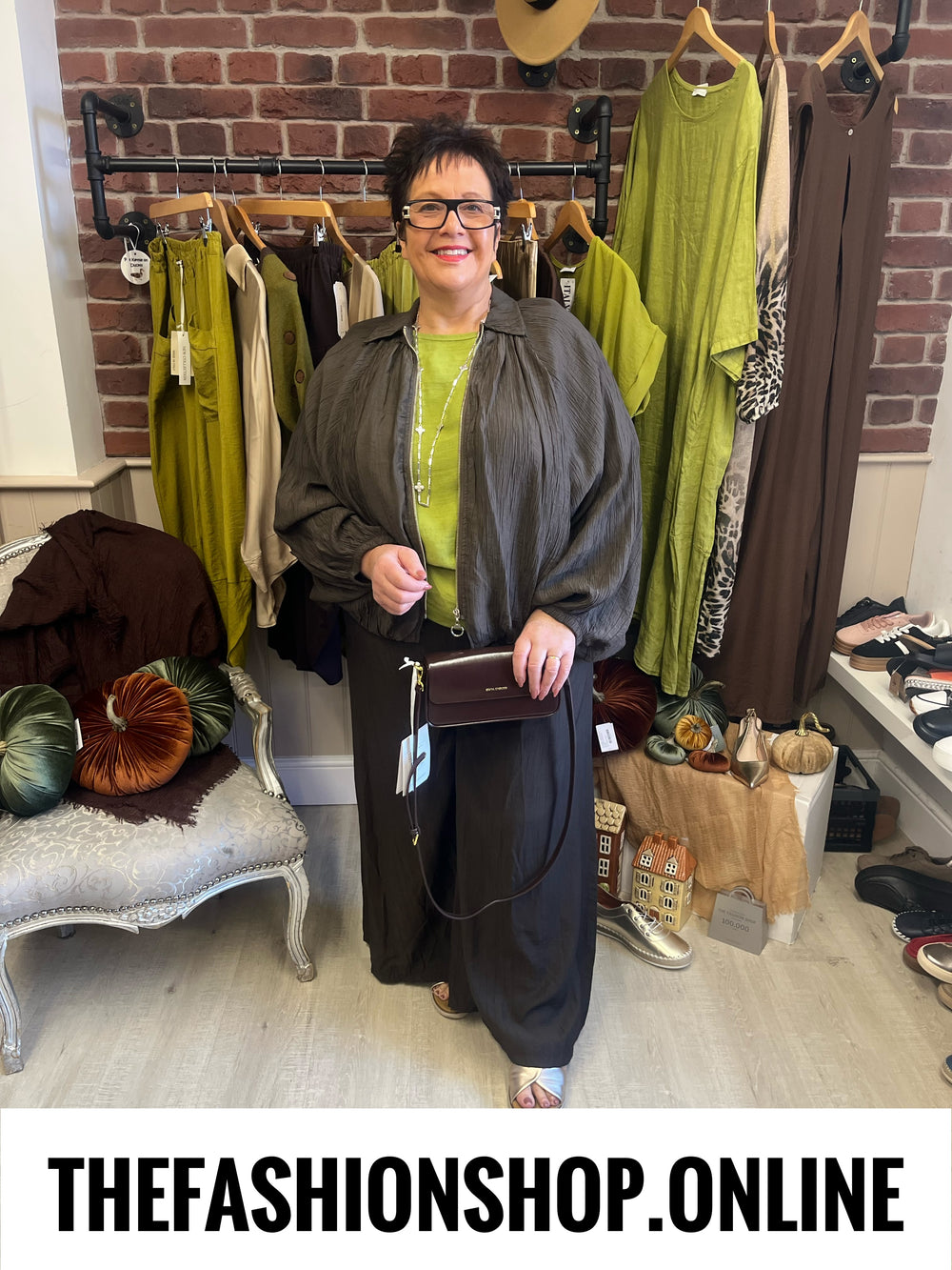 Harmony brown batwing textured jacket 14-20