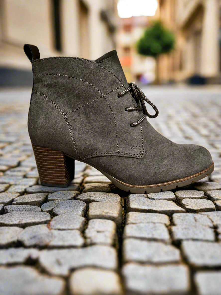 Marco Tozzi pepper heeled lace up boot 4-9