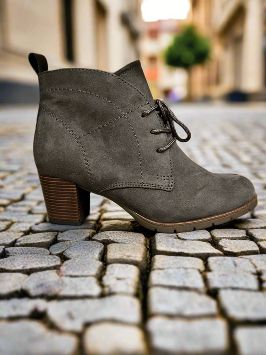 Marco Tozzi pepper heeled lace up boot 4-9