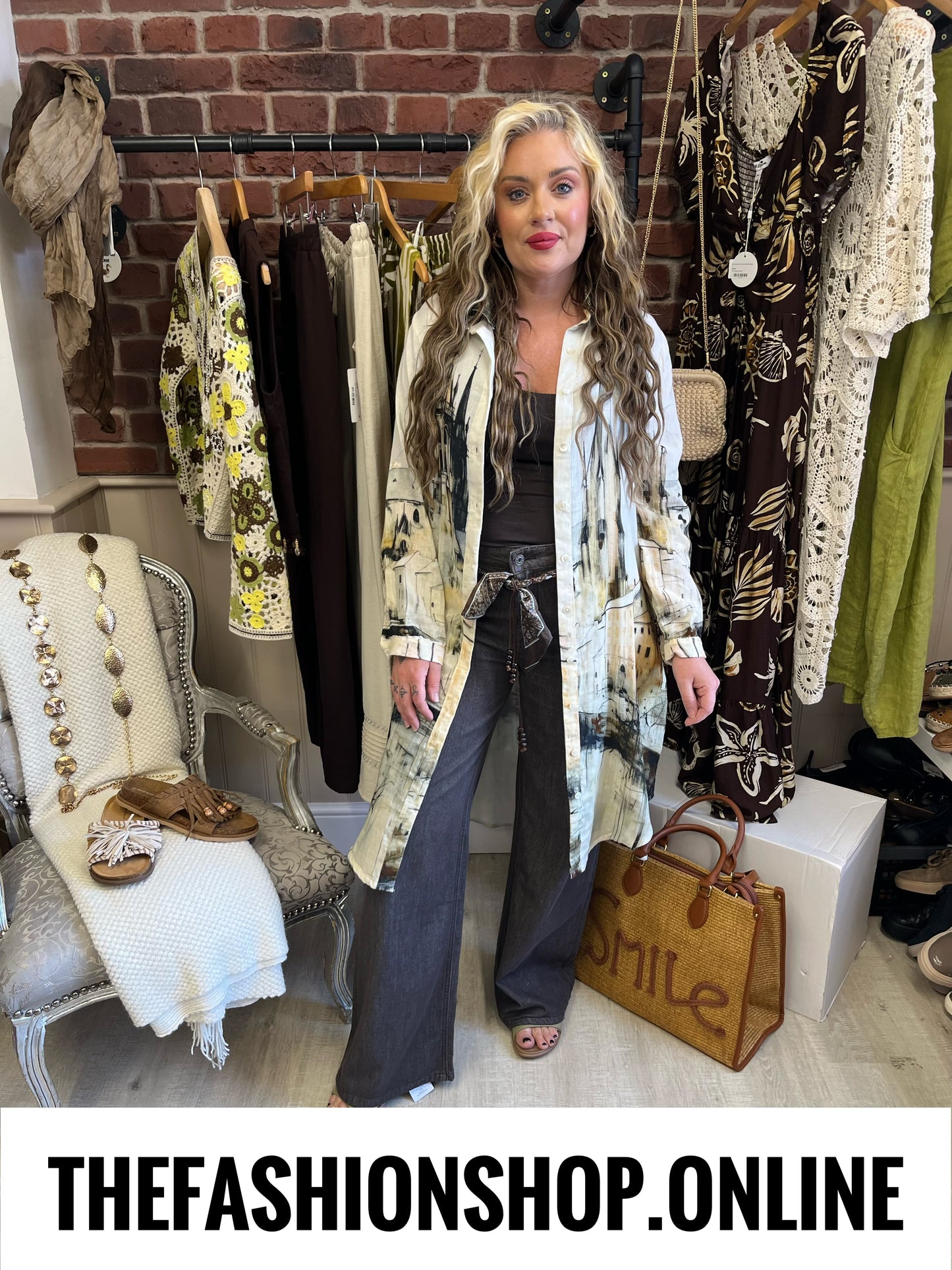 Miranda city print shirt dress sizes 10-16