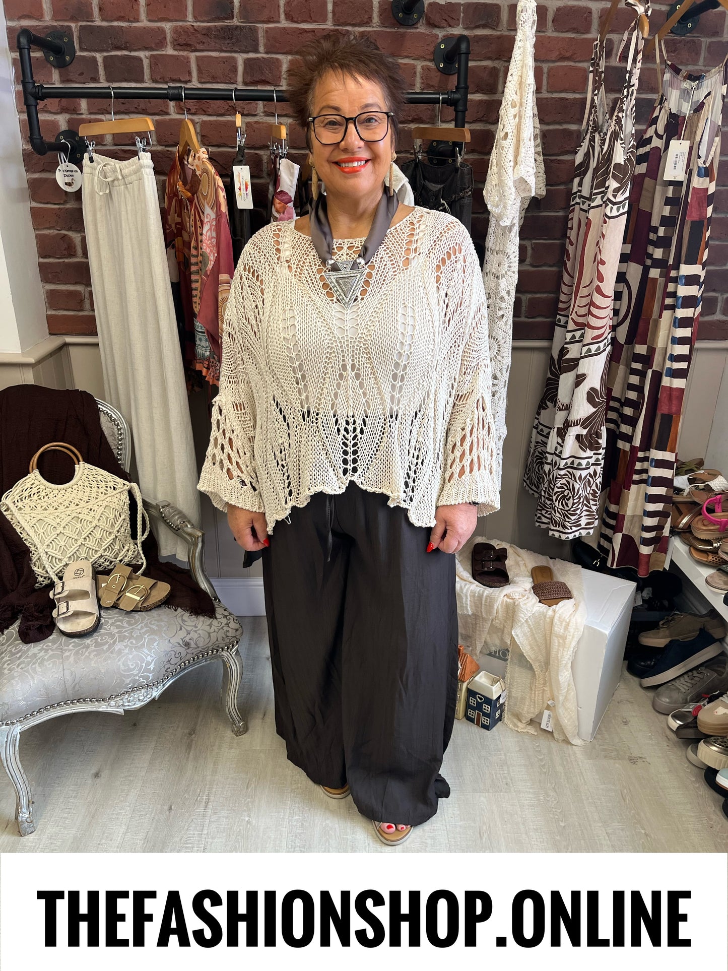 Tammy brown wide leg trousers 10-22