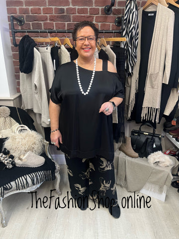 Esme printed wide leg trousers 12-20