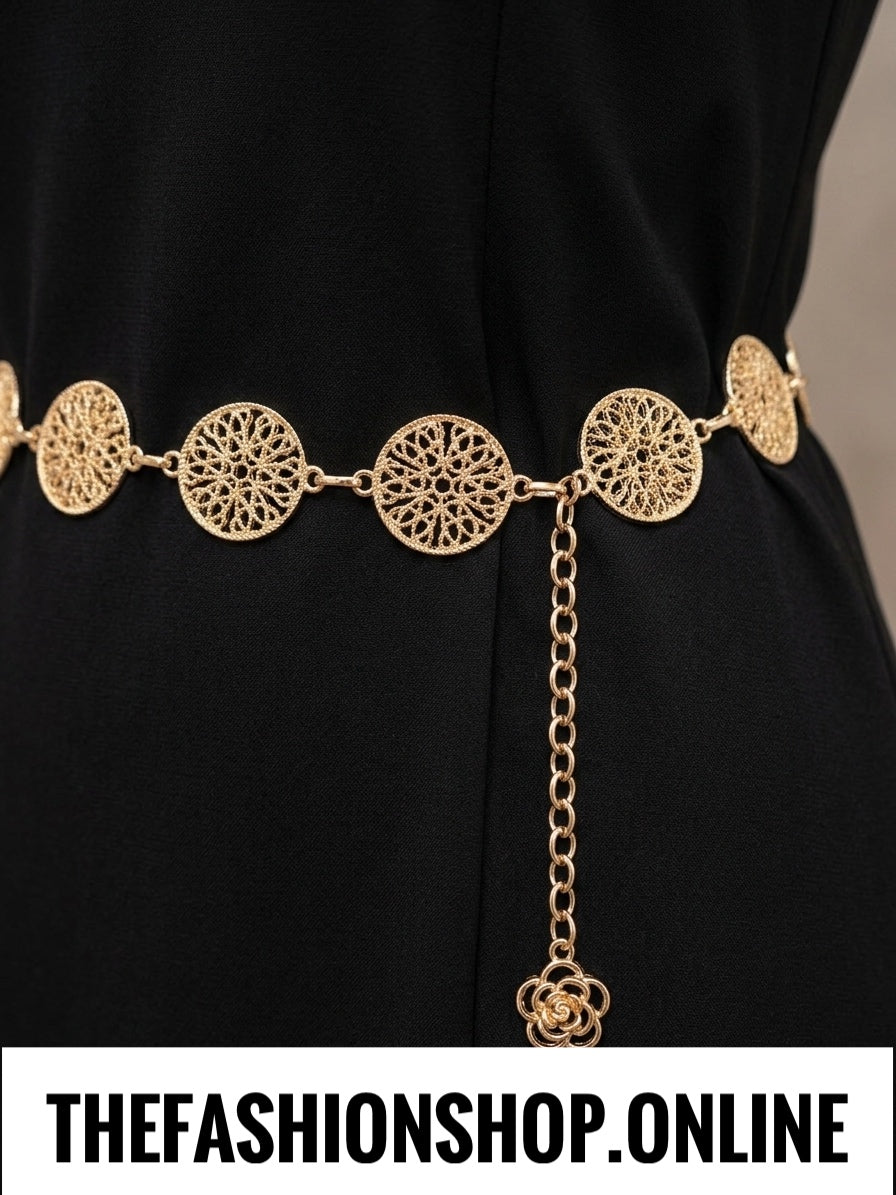 Filigree Medallion Chain Belt