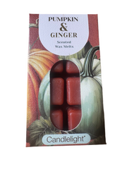 Candlelight pack of 8 wax melts Pumpkin and Ginger