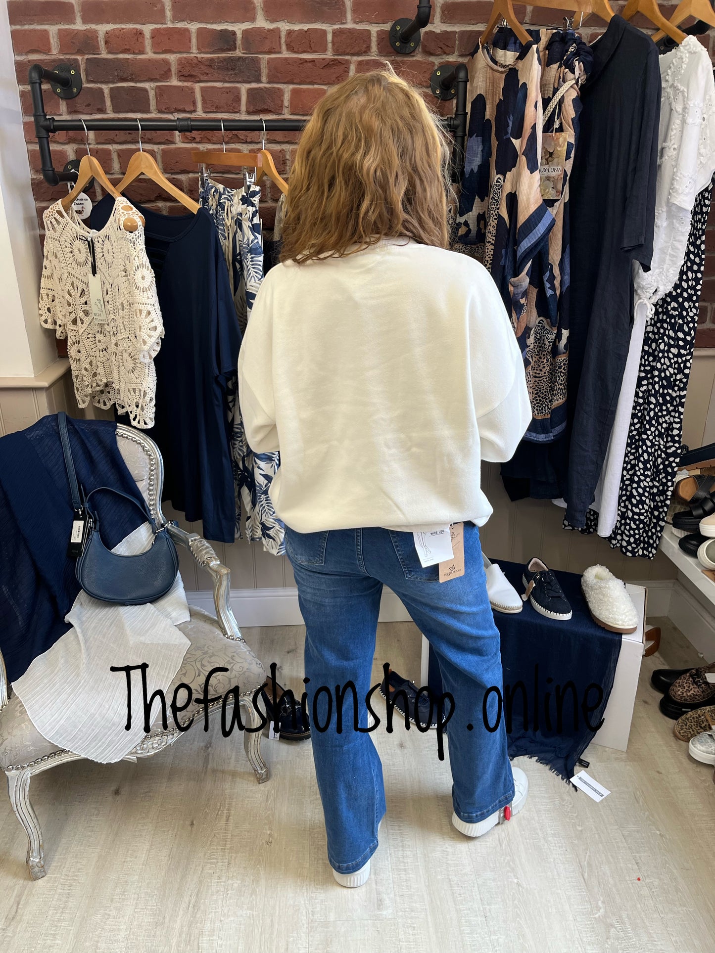 Jamie cream Weekend sweatshirt sizes 12-14 and 16-18