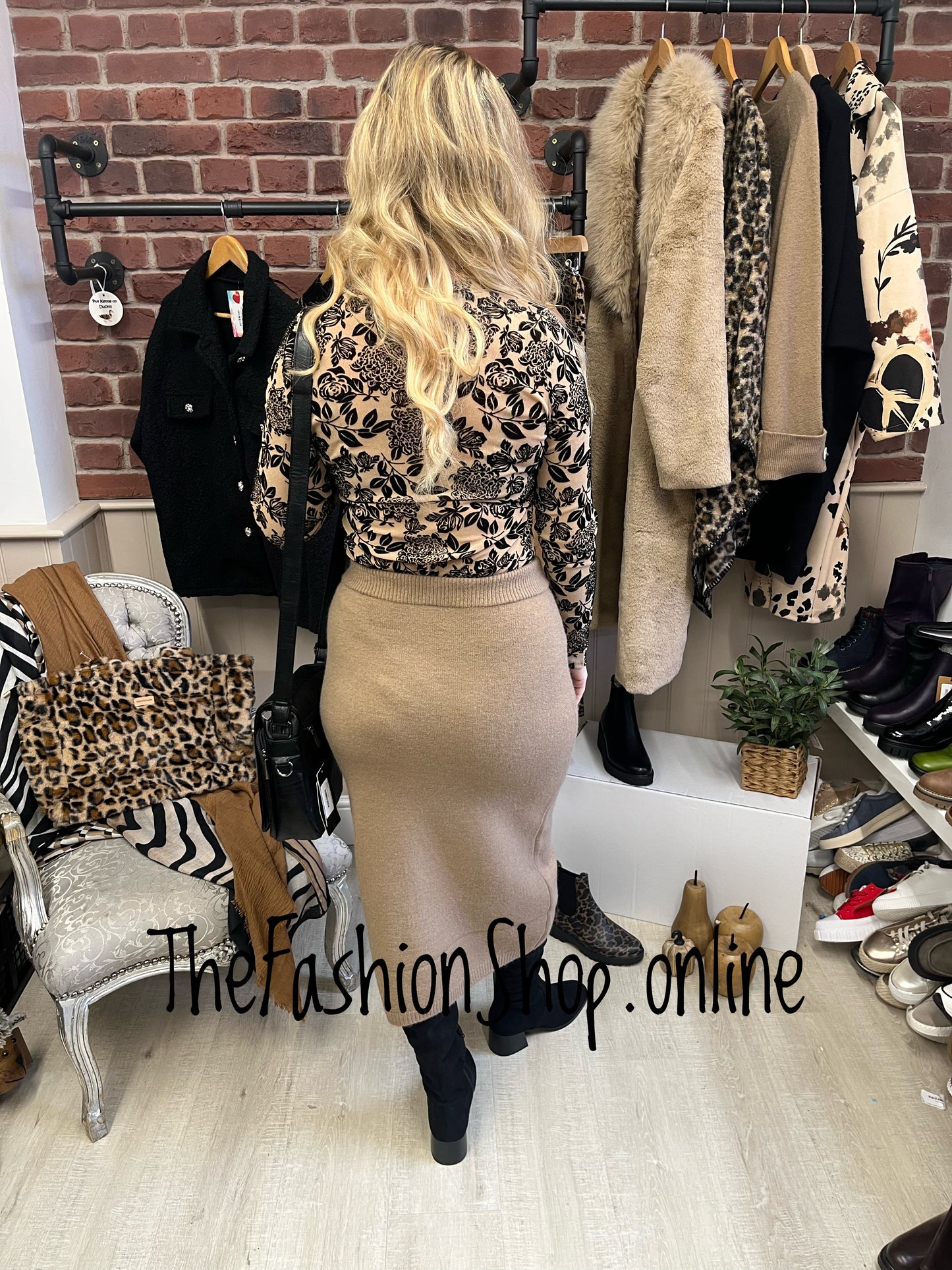 Kimberley camel and black floral bodysuit 8-12