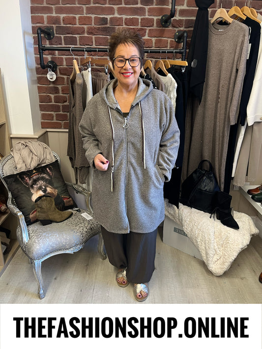 The Mila Coat in Oatmeal Taupe 16-22