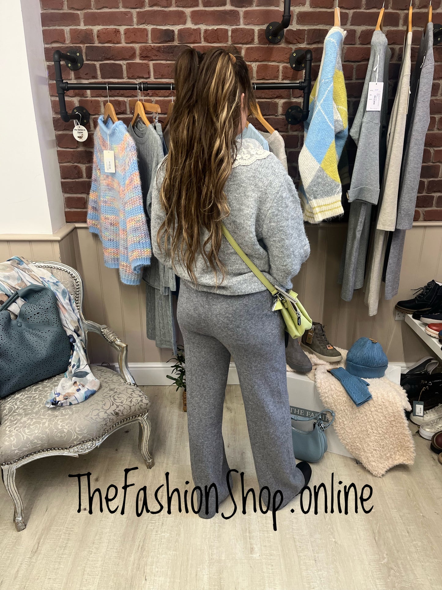 Marlene grey wool mix cardigan 10-14 and 16-18