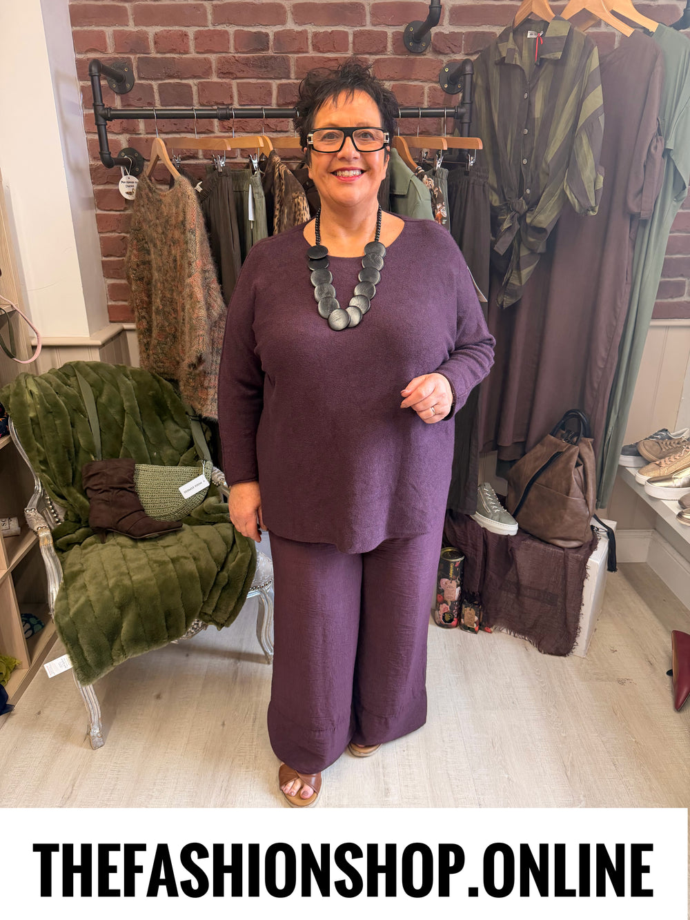 Esme damson soft jumper 16-22