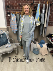 Emily grey cashmere mix co-ord 12-16