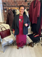 Helena black lightweight jacket 14-22