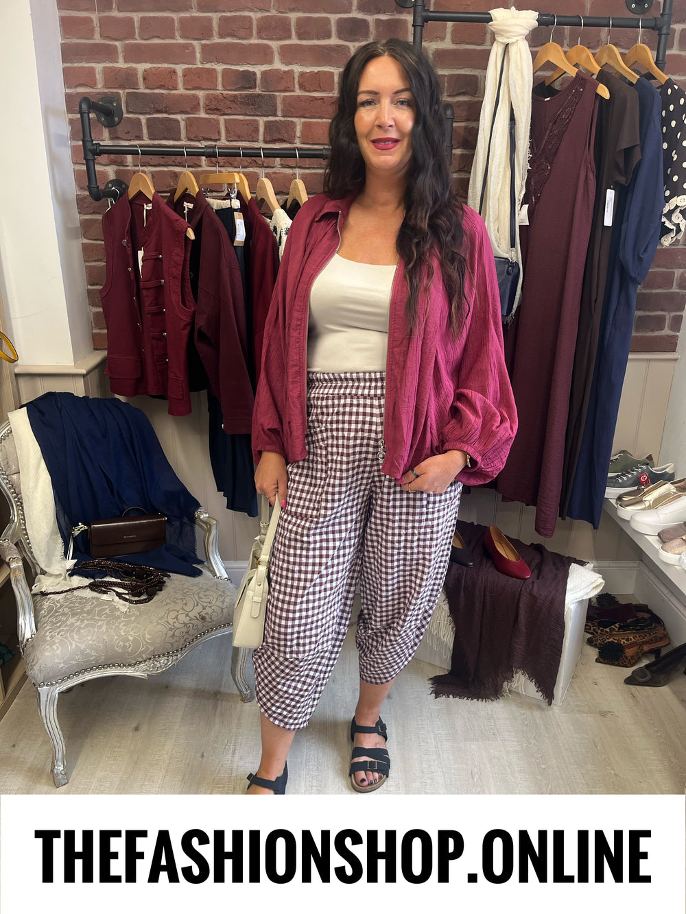 Harmony wine batwing textured jacket 14-20