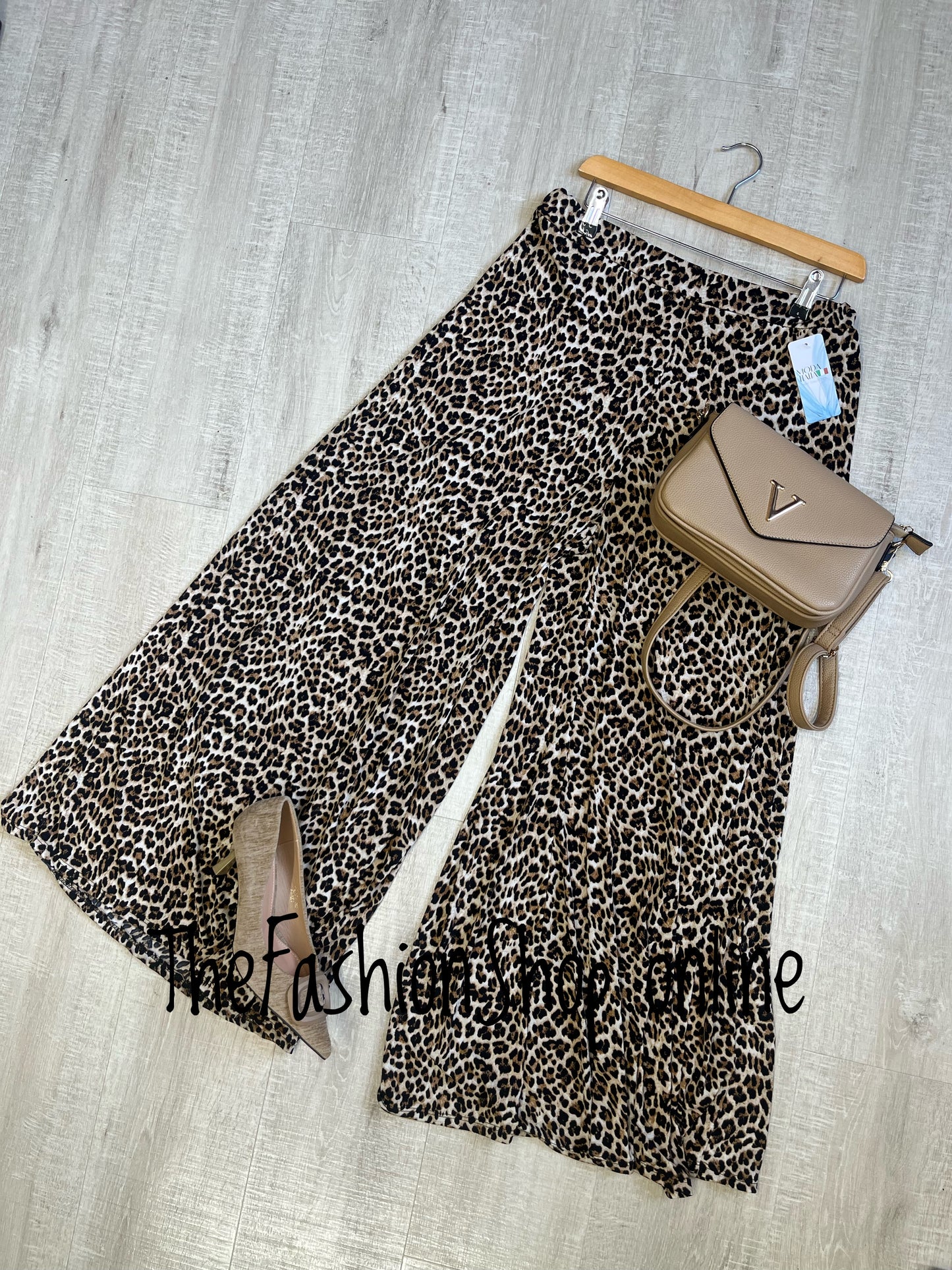Luna leopard print trousers 14-20