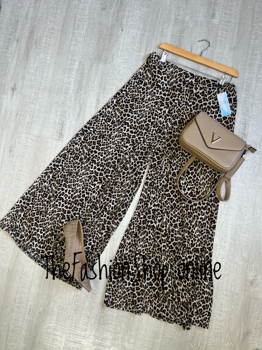 Luna leopard print trousers 14-20