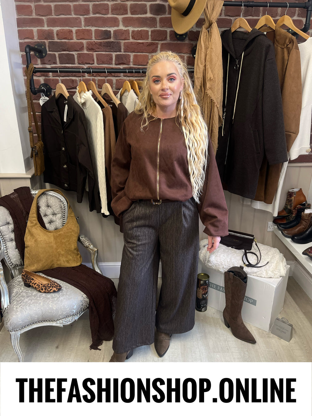 The Kensington Trousers in Brown 10-16