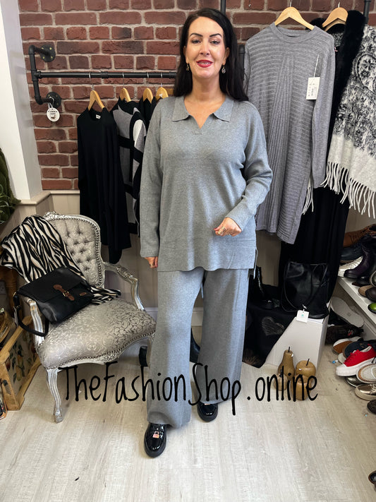 Lara grey co-ord set sizes 10-16 and 16-20