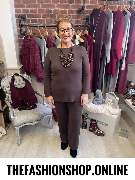 Rachel brown cashmere mix co-ord 10-16