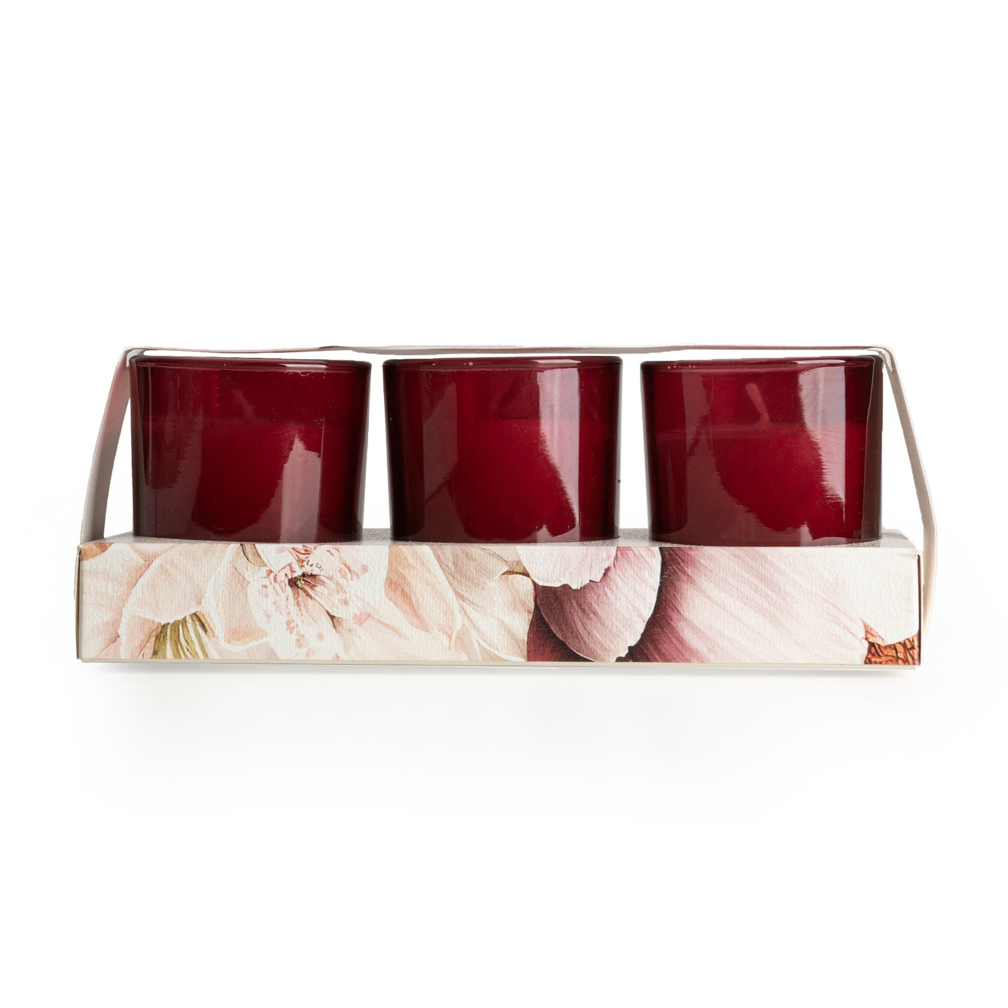 Candlelight Set of 3 Voltives Peony and Water Lily
