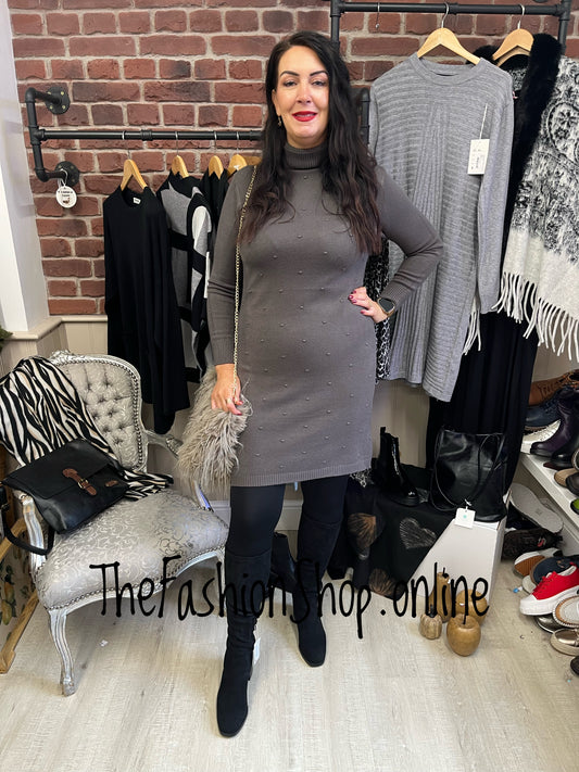 Charlotte Dark Mocha jumper dress 12-16