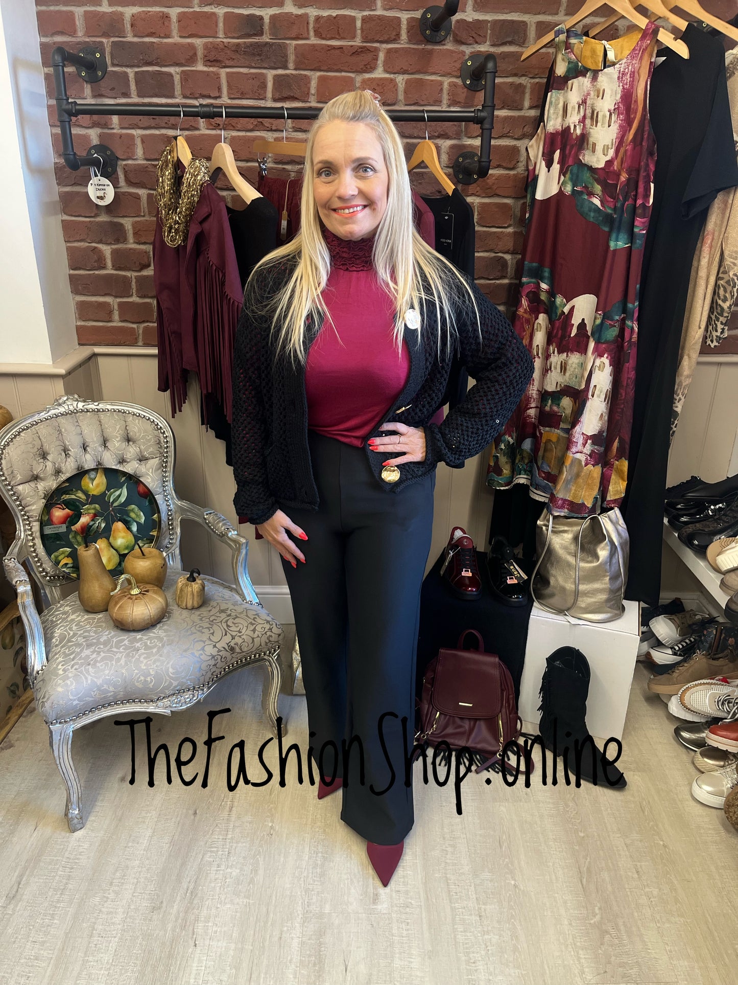 Marie black honeycomb cardigan 8-10 and 12-14