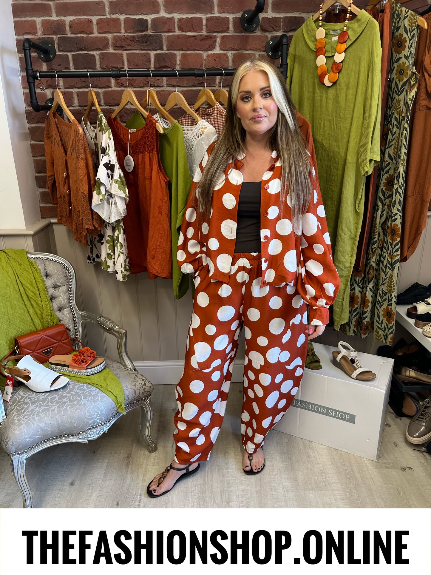 Francesca cinnamon spot jacket 8-16