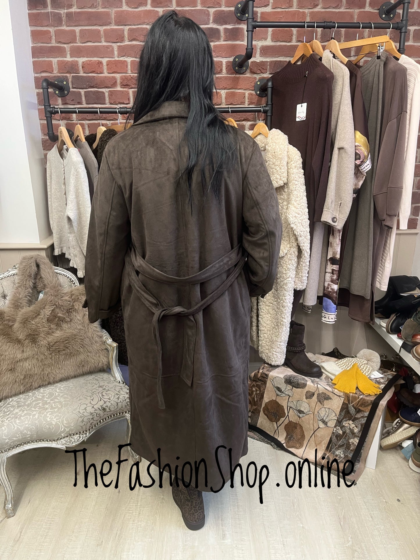 Premium Trench Coat In Chocolate Brown sizes 8,10,12,14,16