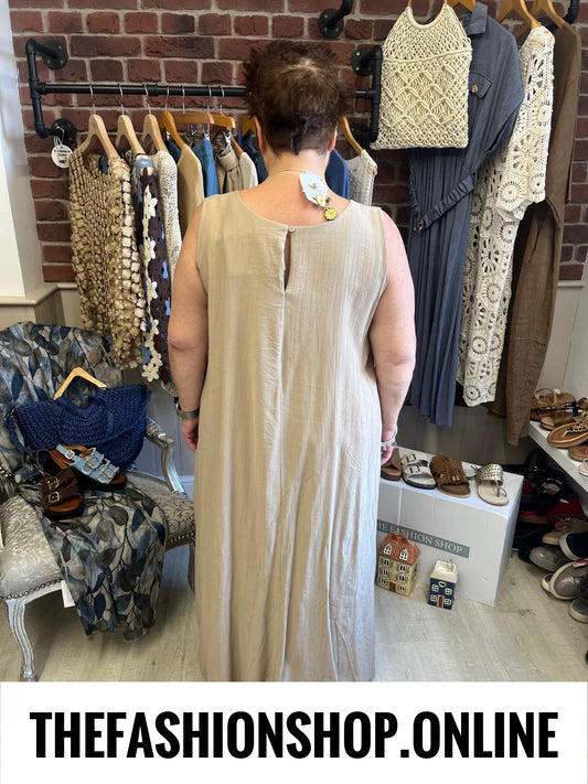 Athena camel maxi dress 14-24