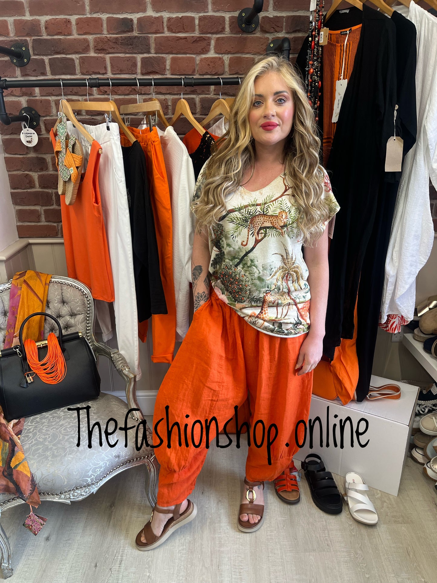 Suzanna safari shimmer top 12-16 and 18-22