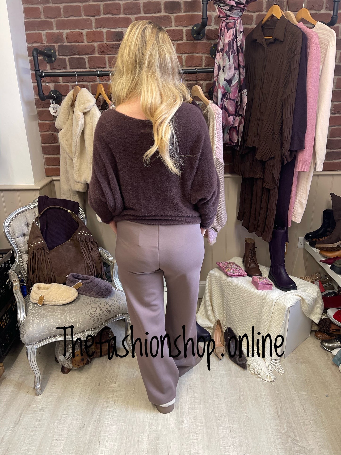 Tasha brown wool mix jumper 10-16