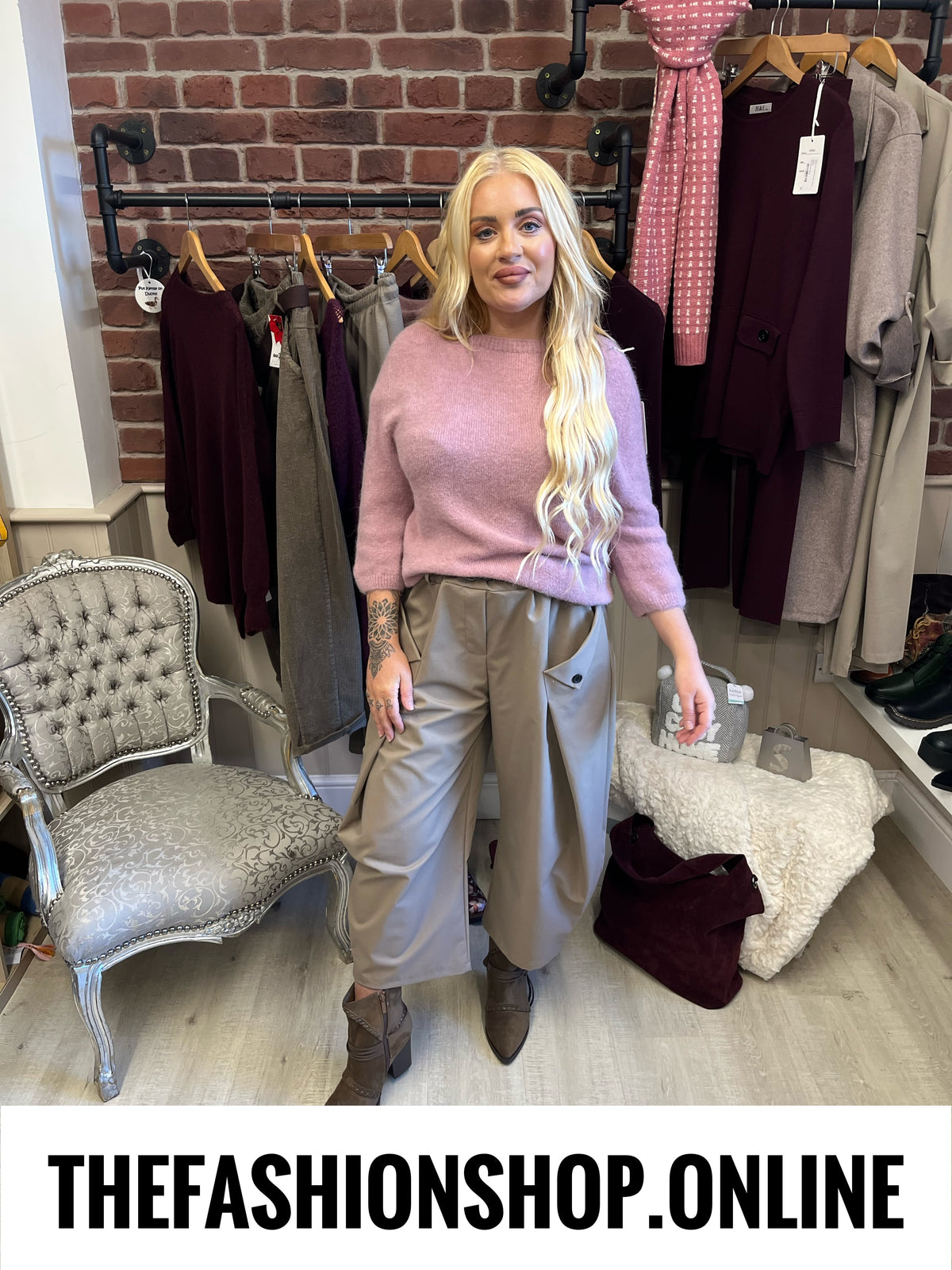 Layla pink alpaca mix jumper 10-18