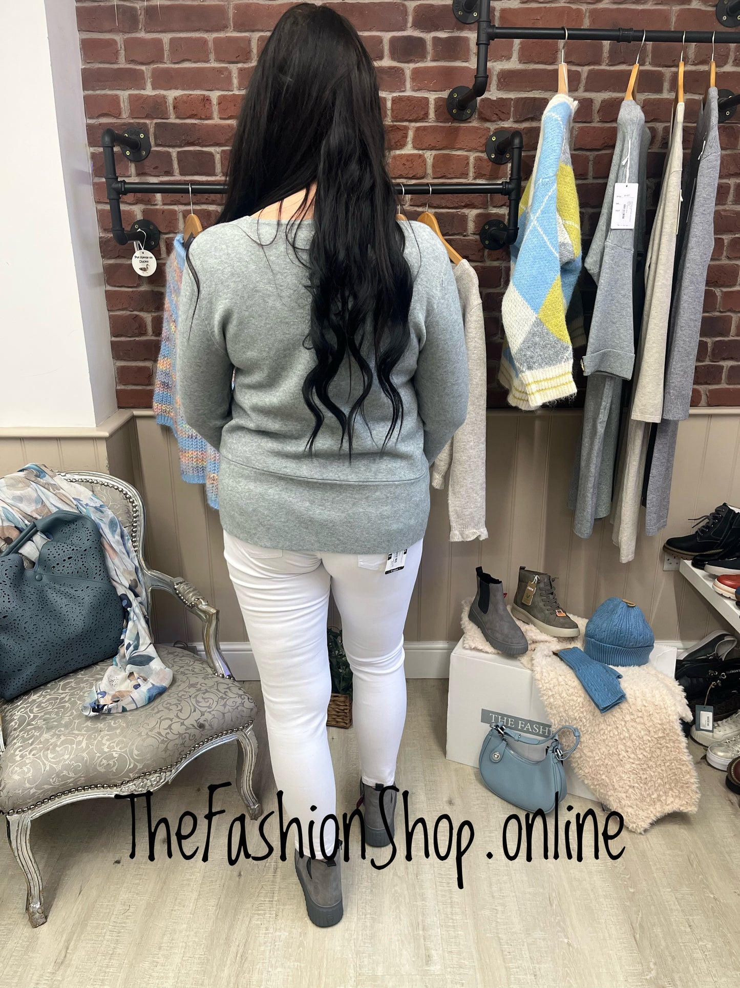 Willow grey soft jumper 10-16