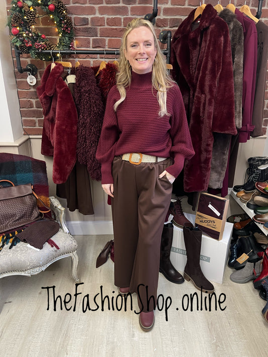 Colette wine jumper 8-14