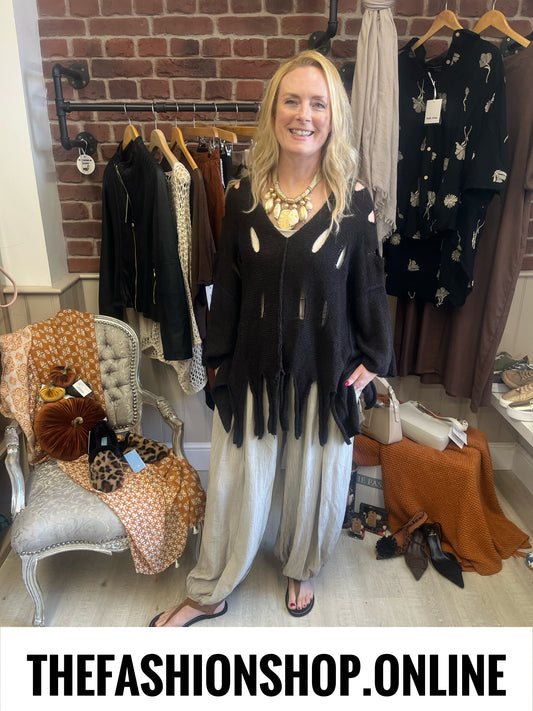 Rosalyn brown wool mix tassel jumper 10-22