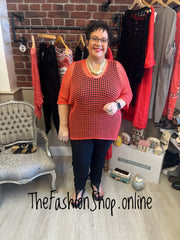 Alison coral crochet layering top 12-22