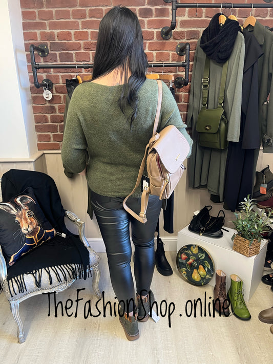 Kara Khaki Knit Jumper 12-16