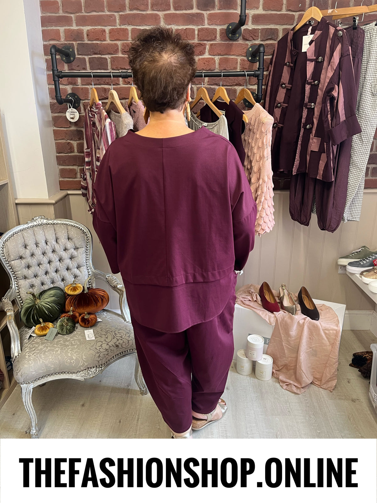 Lola wine button top 14-20