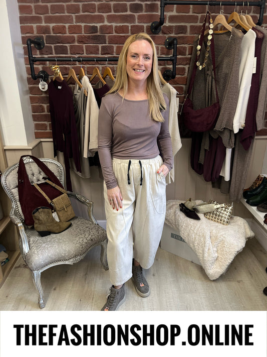 Winnie mocha long sleeve layering top 10-16