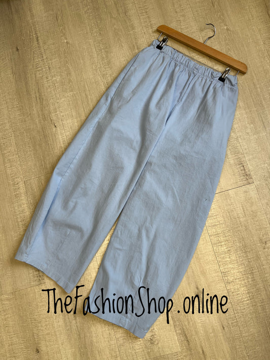 Bethany light blue balloon trousers 10-16