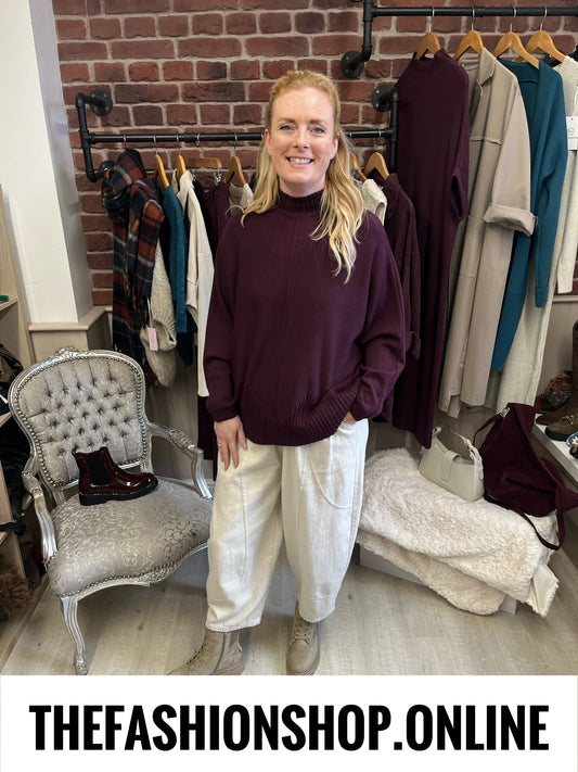 Nellie damson turtle neck jumper 10-20