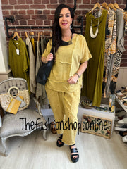 Saffron yellow enzyme wash co-ord 14-18