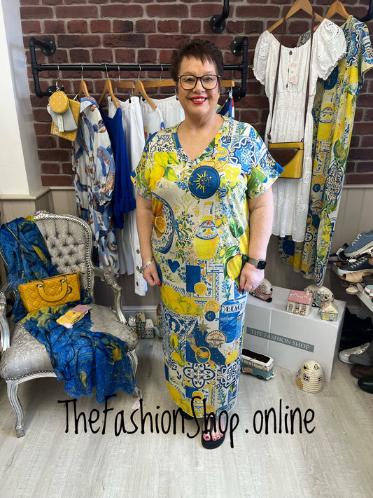 Helen lemon summer dress 12-18