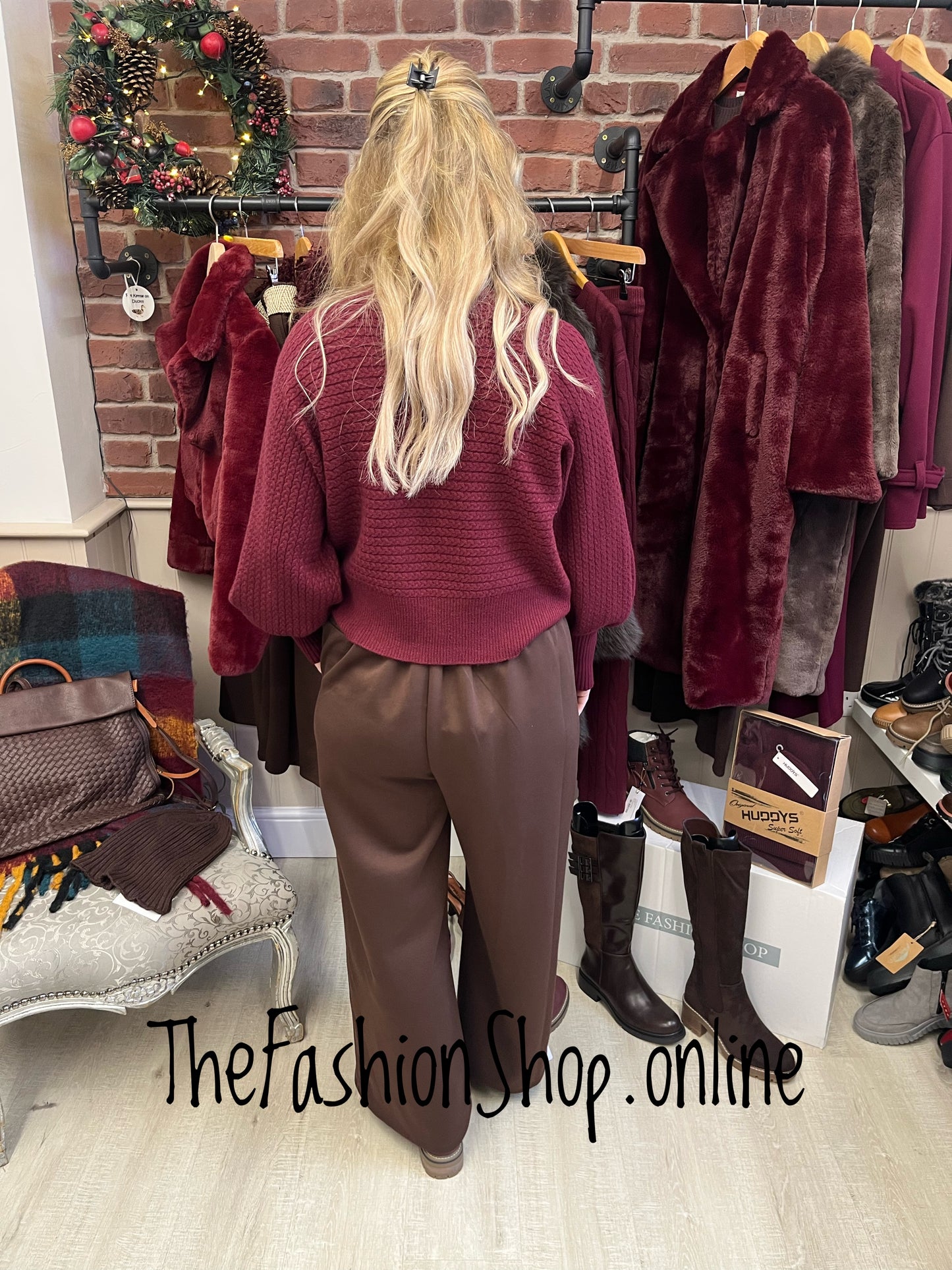 Colette wine jumper 8-14