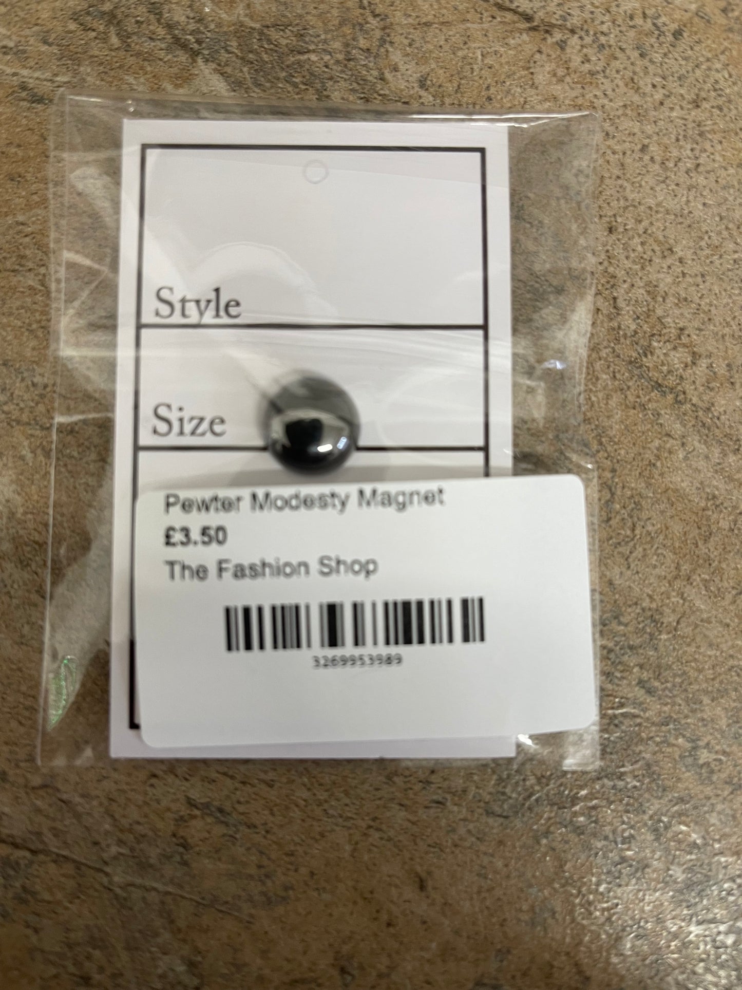 Pewter Magic Modesty Magnet