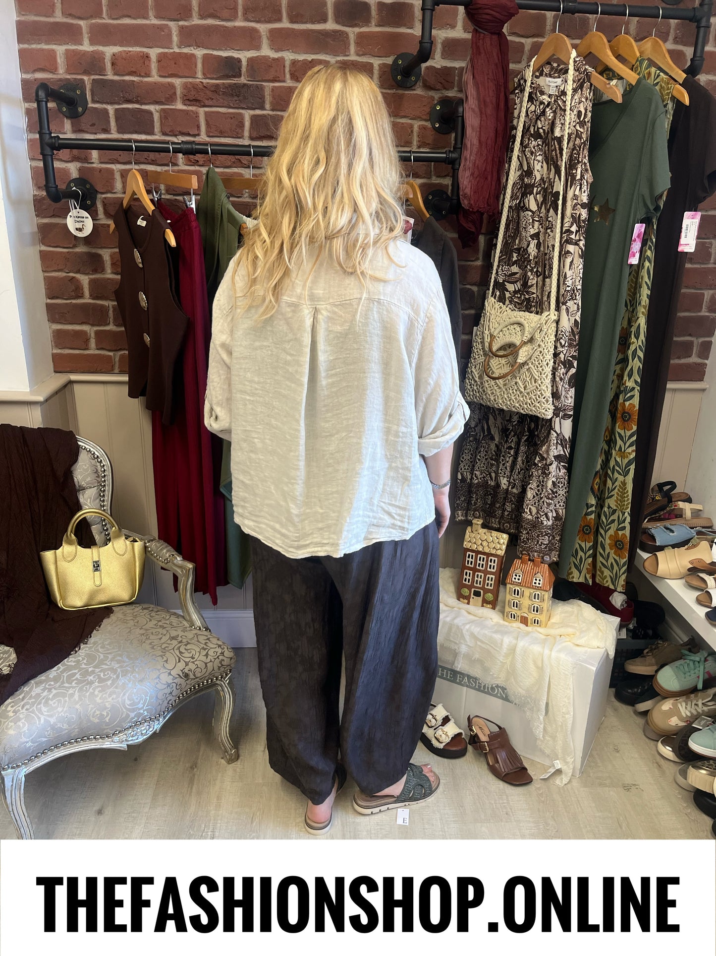 Astrid brown jacquard trousers 10-20