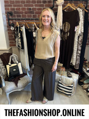 Nala sand V neck top 10-14