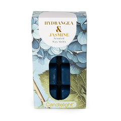 Candlelight Pack of 8 wax Melts Hydrangea and Jasmine