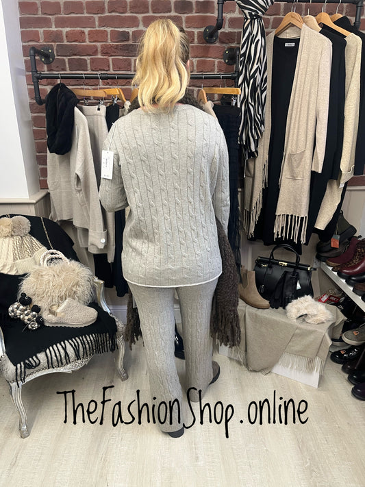 Amber taupe cashmere mix co-ord 10-14